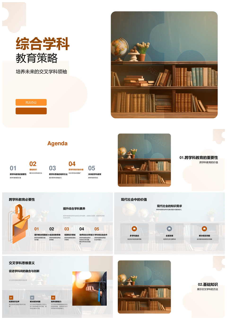 跨学科融合教育思维创新能力培养PPT模板