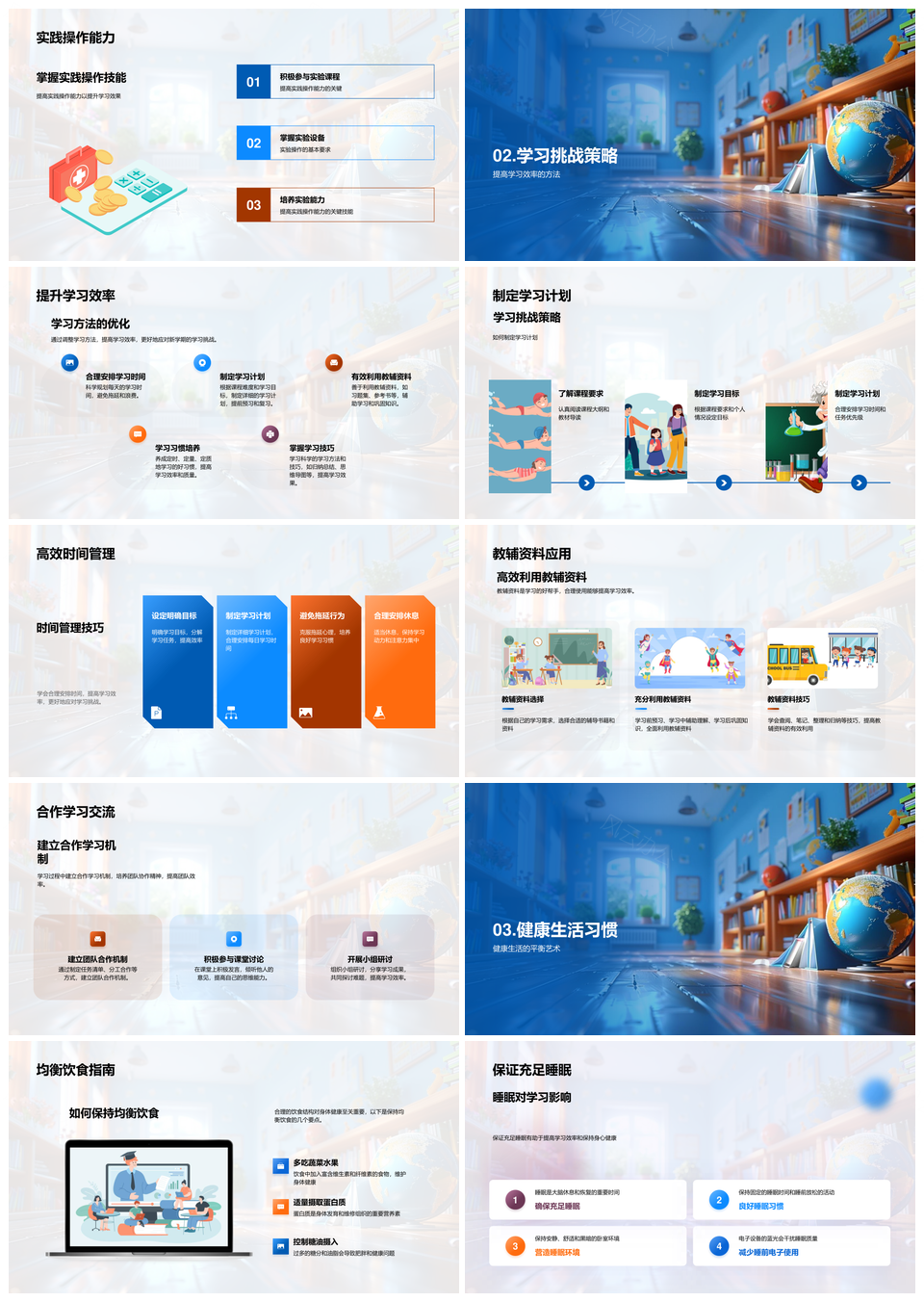 2025高效学习自主提升规划课程时间管理报告PPT模板