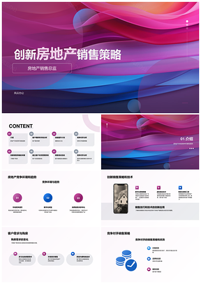 创新房地产销售策略PPT模板
