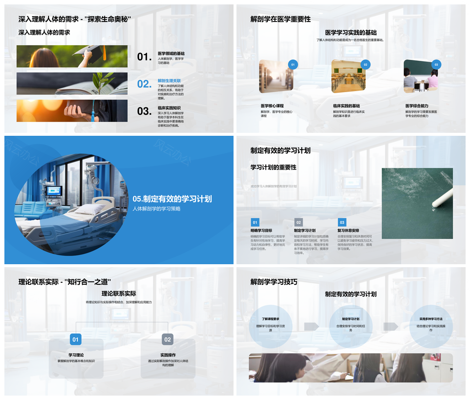 人体解剖学医学基础实践历史与学习挑战PPT模板