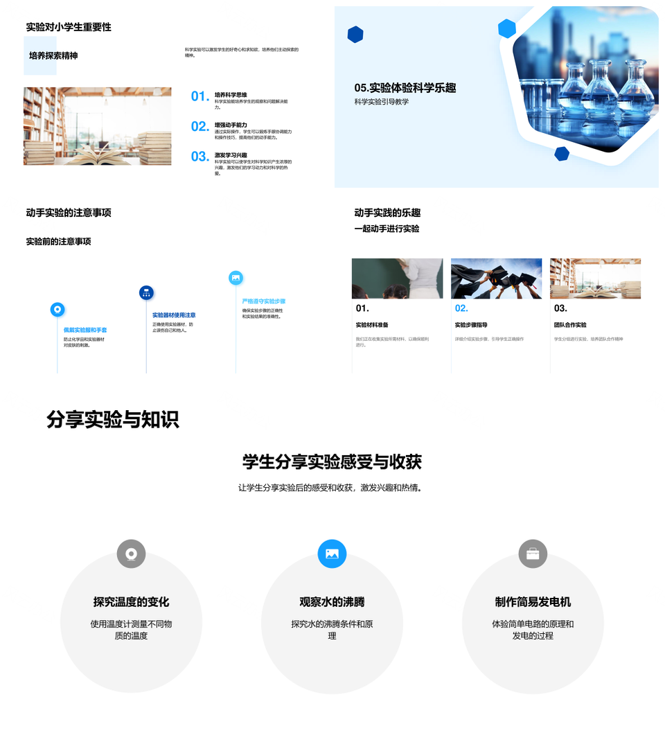 显微镜观察科学实验发现生活原理PPT模板