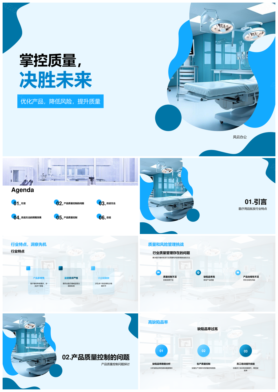 医疗质控风险管理决胜未来PPT模板