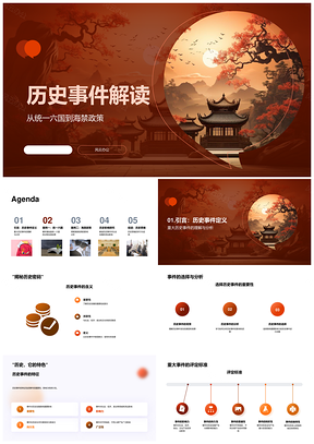 秦始皇统一六国与明朝海禁历史影响及思维PPT模板