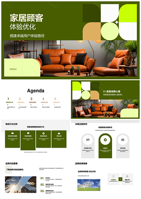 家居顾客体验优化品牌差异路径团队反馈框架PPT模板