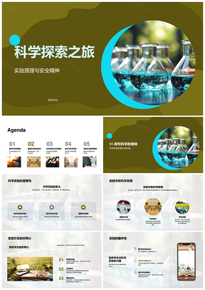 科学实验安全原理反应电路磁力显微分析PPT模板