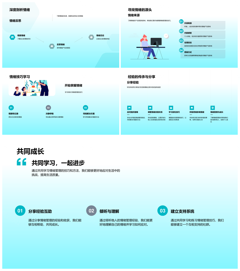 小学生情绪管理教学调控技巧决定生活质量PPT模板