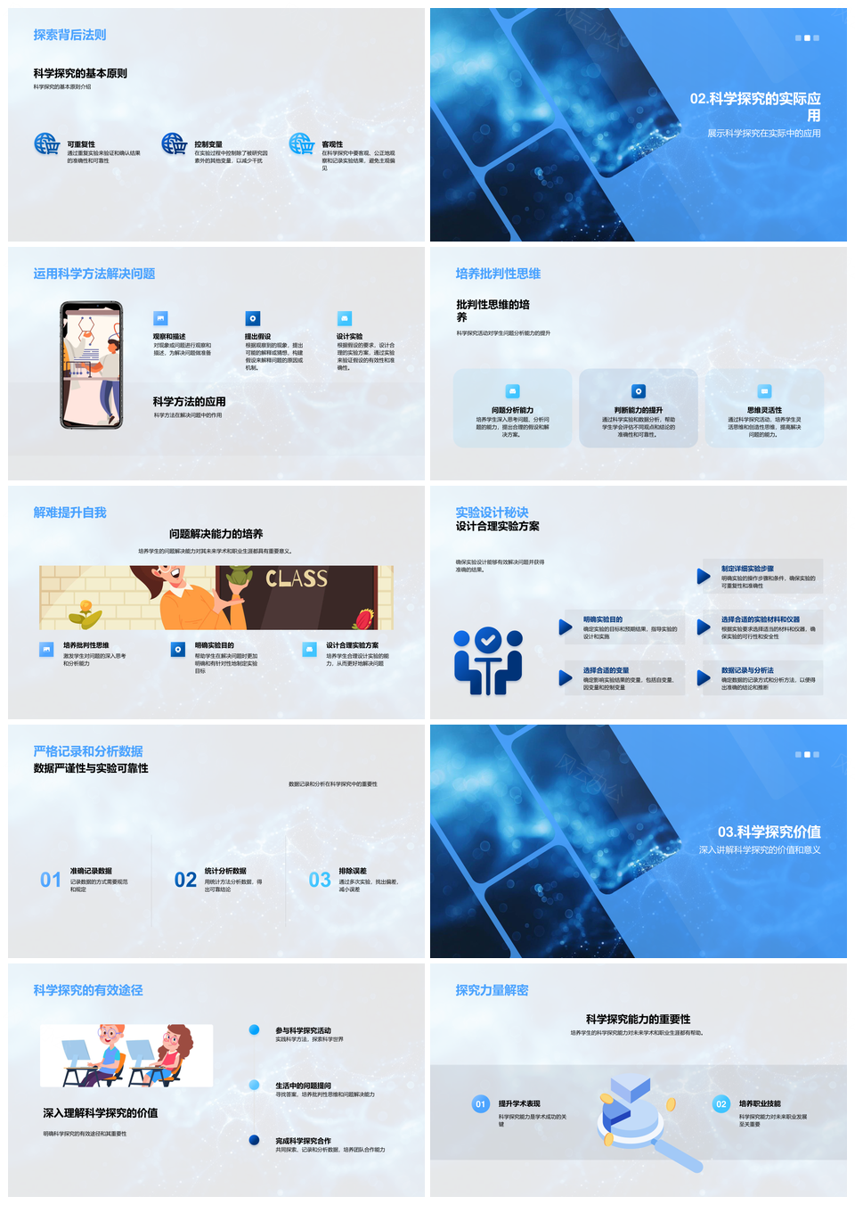 科学探究实验步骤与批判解决能力培养PPT模板