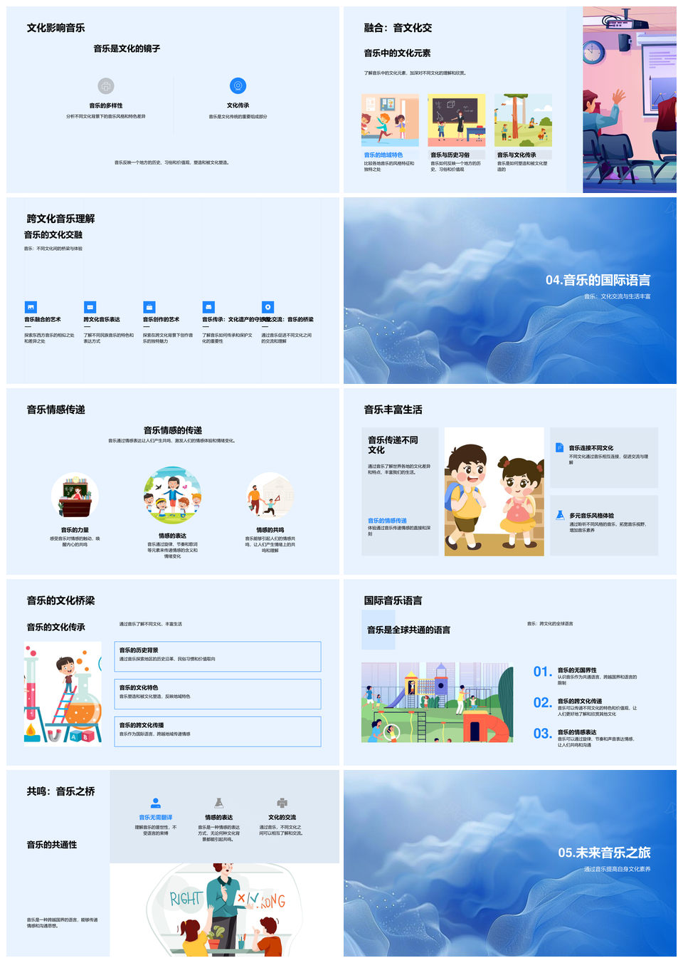 全球音乐风格差异文化交融解析探索PPT模板