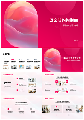 母亲节消费趋势与购物策略品牌感恩指南PPT模板