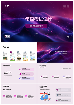 一年级考试设计学情能力题型分层教育影响PPT模板