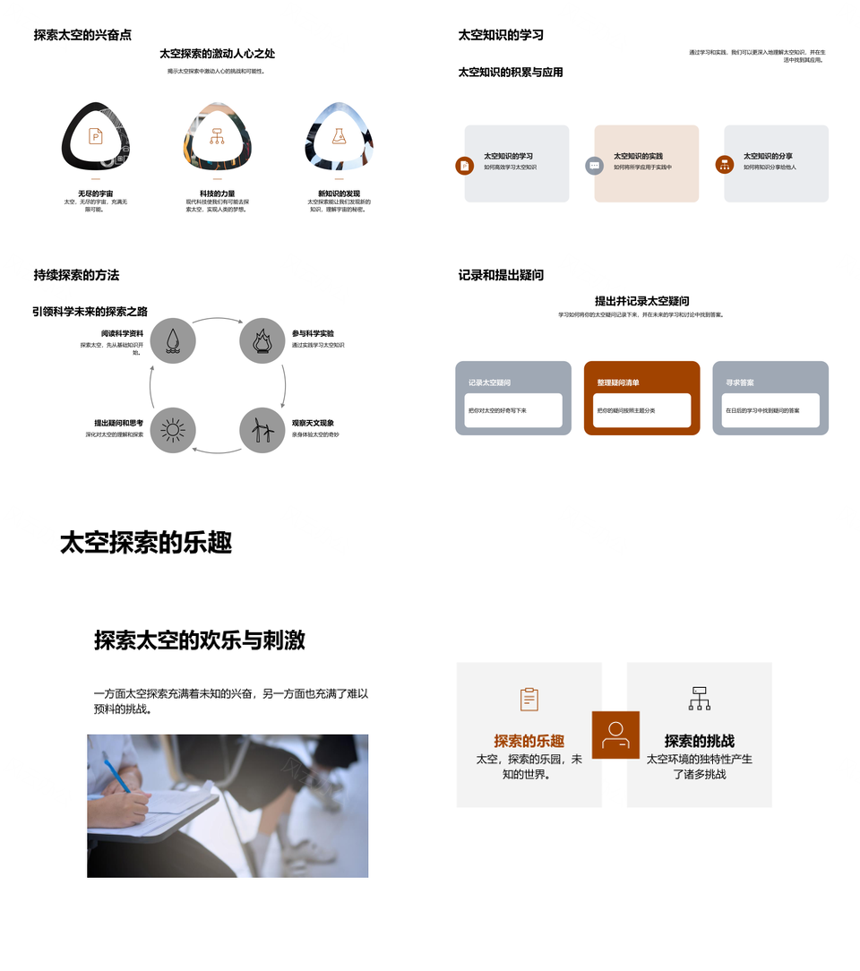 解密宇宙太阳系八大行星火星探索未来旅行PPT模板
