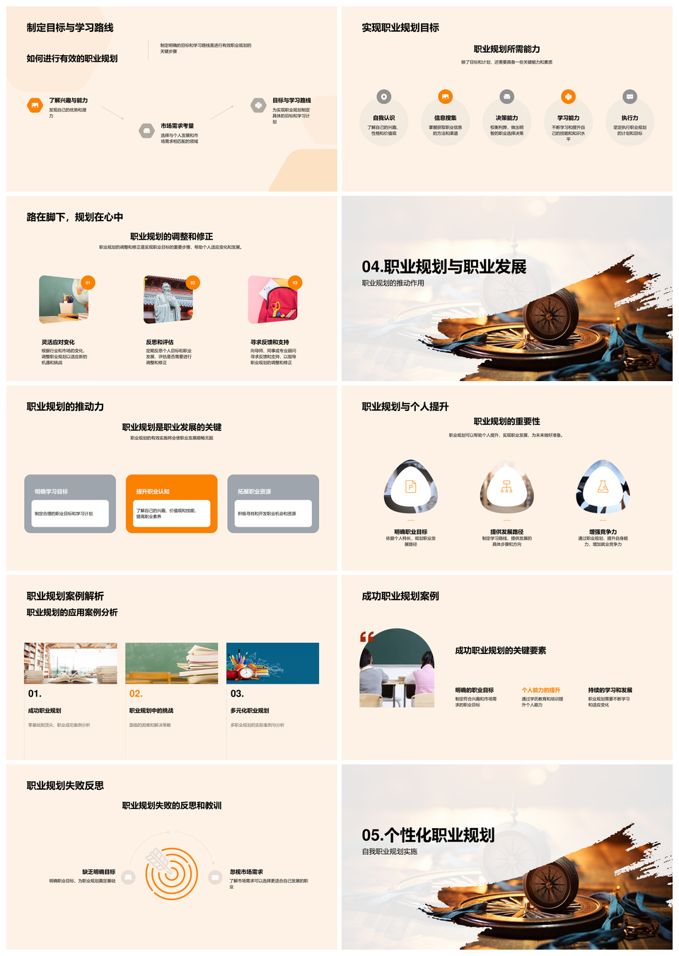 职业规划教育助力个人与社会发展PPT模板