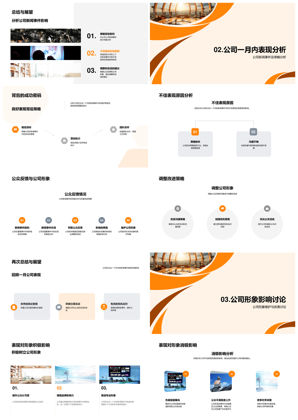 媒体剖析公司未来动向与公众反馈PPT模板