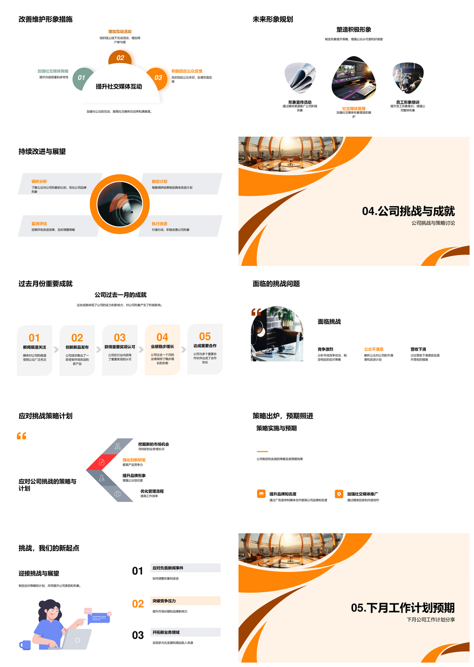 媒体剖析公司未来动向与公众反馈PPT模板