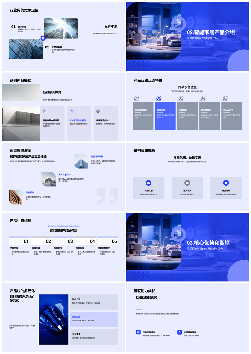 智能生活百家互联指南热销PPT模板