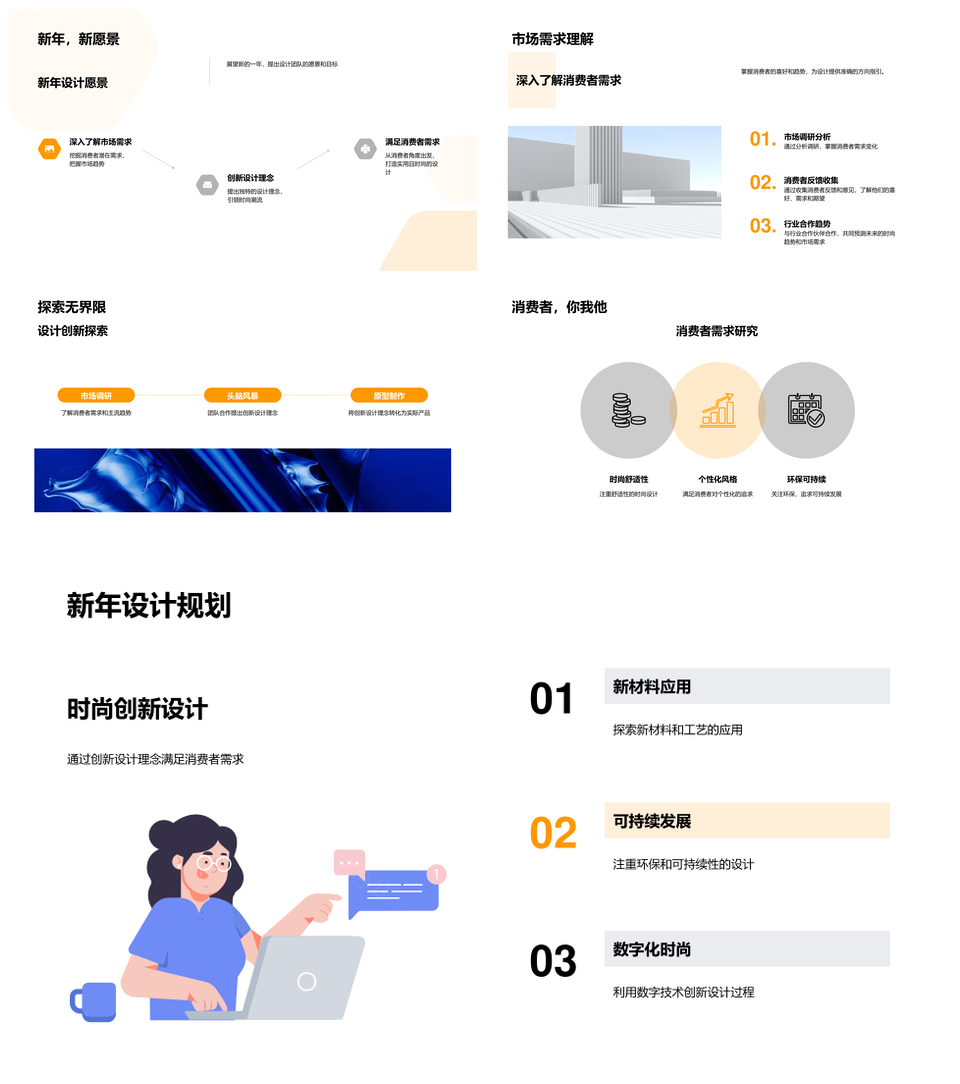 时尚潮路创新虚构风潮趋势市场透析PPT模板