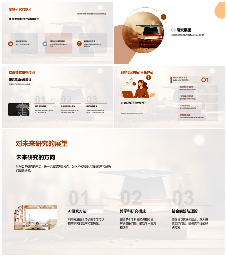 研究生答辩研究设计方法难点贡献解析PPT模板