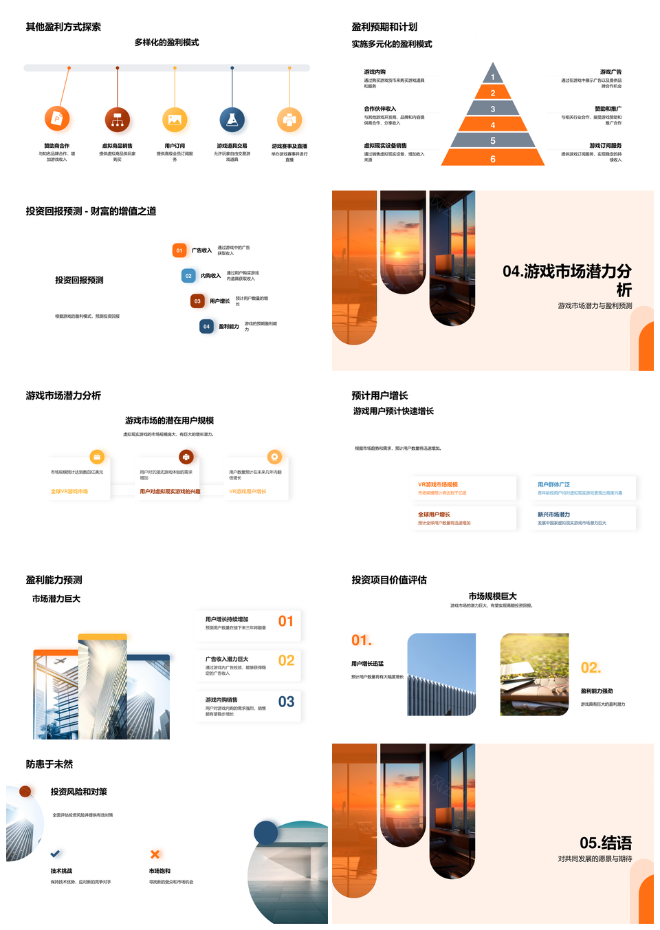 虚拟现实游戏市场投资盈利与用户需求解析PPT模板