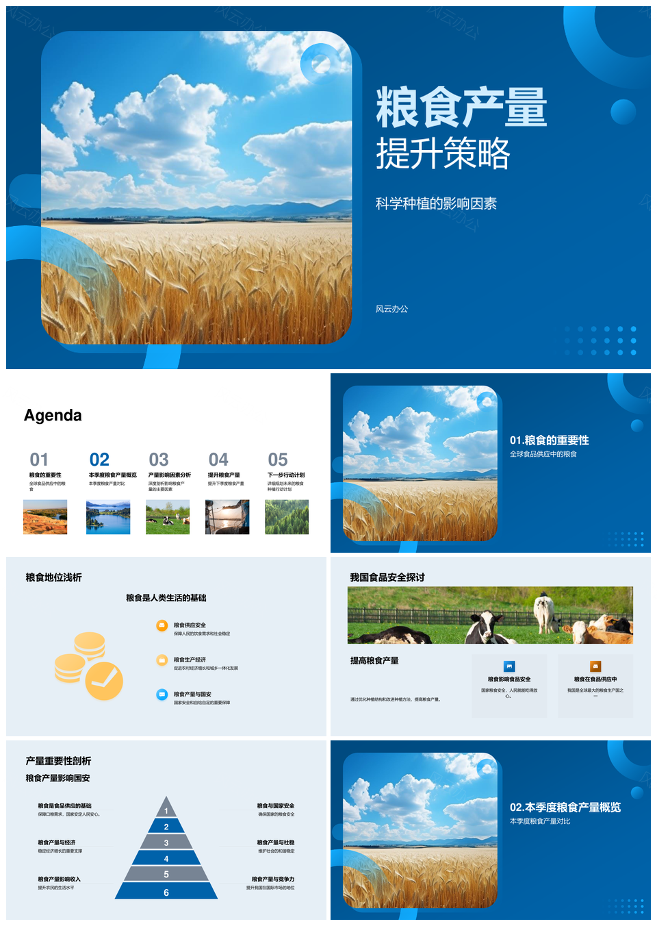科学种植调结构技术稳产保粮PPT模板