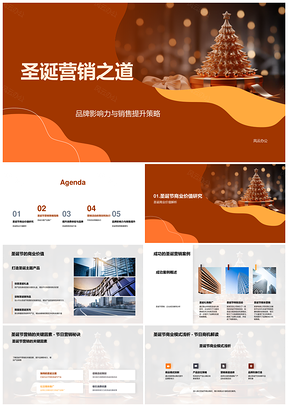 圣诞品牌营销与销售提升策略PPT模板