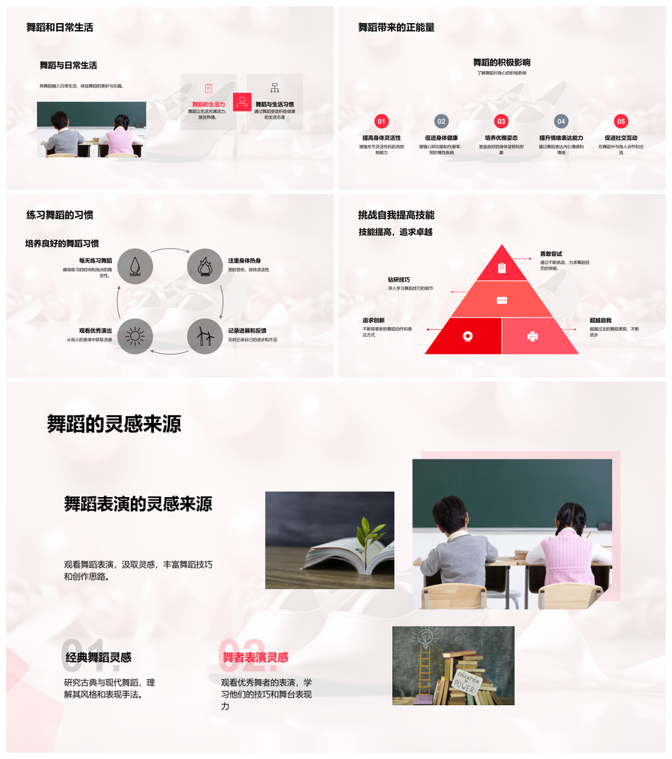 舞蹈生活全面解读身心类型要素益处PPT模板