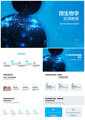 微生物学理论与应用教程PPT模板
