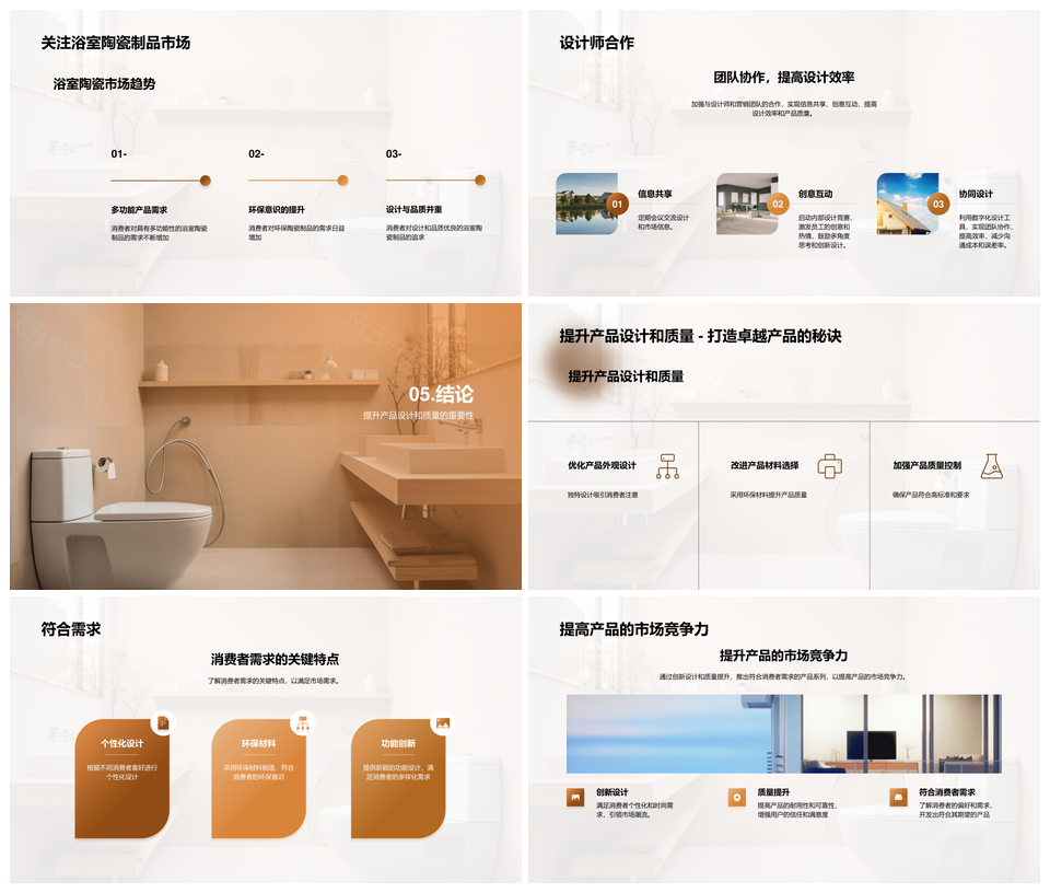 全球卫生陶瓷市场趋势规模增长竞争分析PPT模板