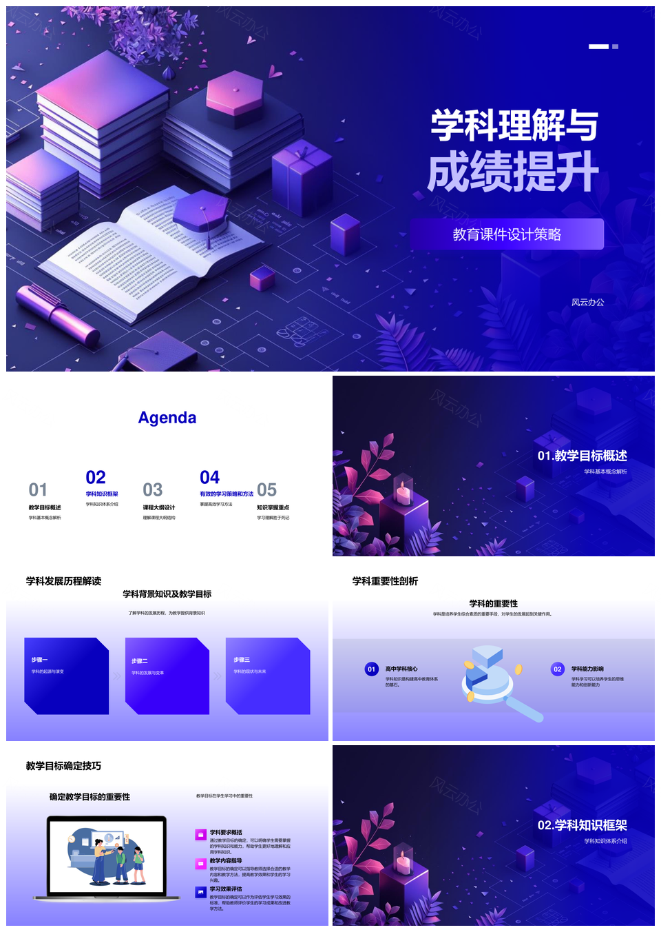 学科知识体系构建与成绩提升策略PPT模板