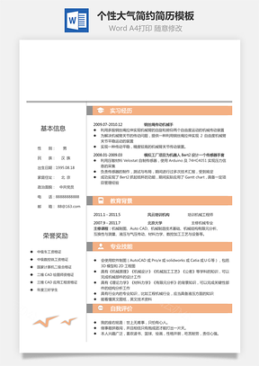 個性簡歷求職簡歷商務(wù)簡歷大氣簡歷熱門簡歷35