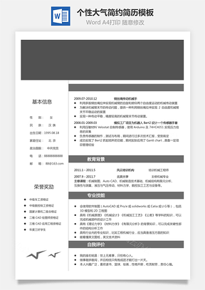 個性簡歷求職簡歷商務(wù)簡歷大氣簡歷熱門簡歷17