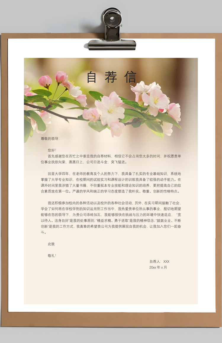 财务简历求职简历个人简历Word模板