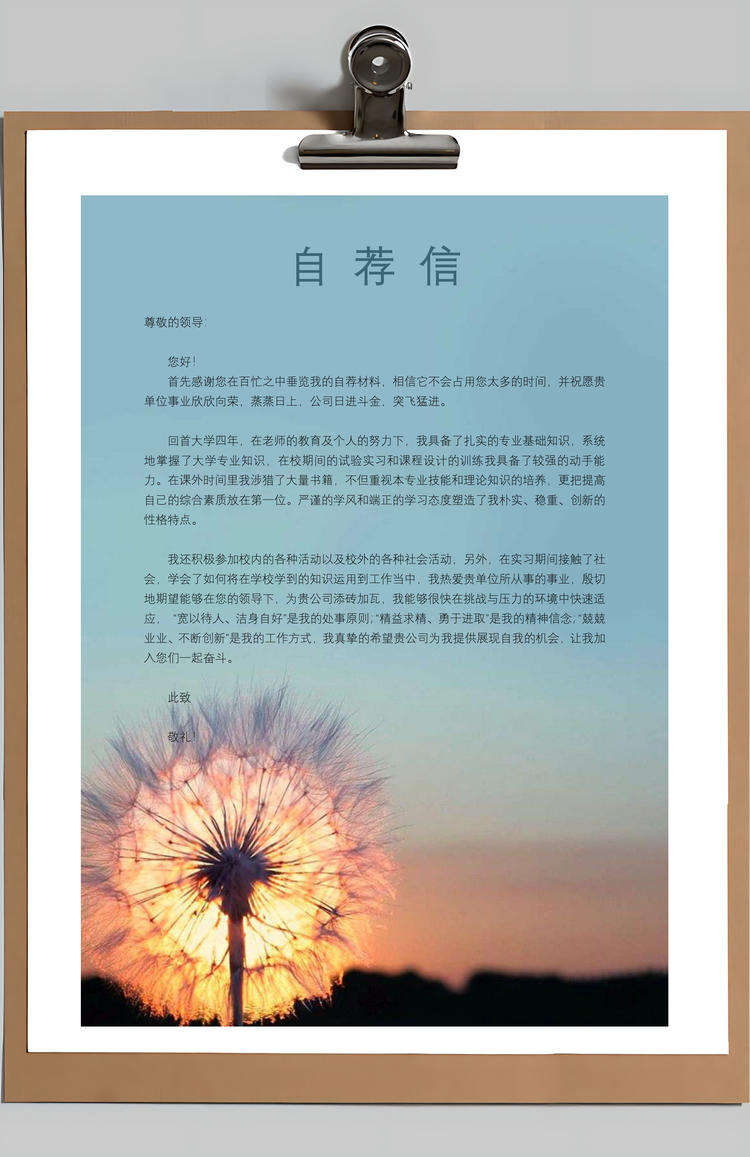 老师简历求职简历个人简历Word模板