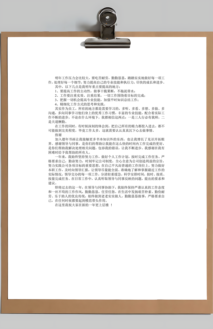 个人工作总结范文Word模板