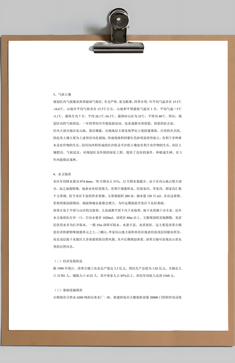 规划策划实施方案Word模板