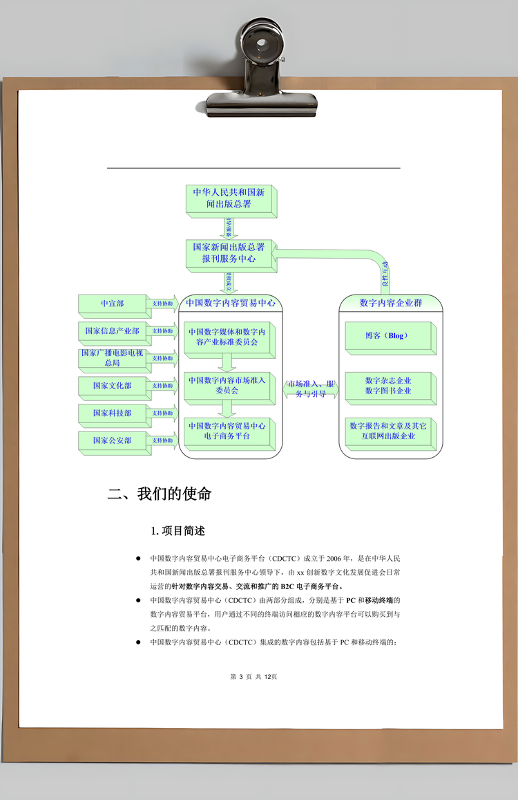 创新数字文化发展商业计划书Word模板