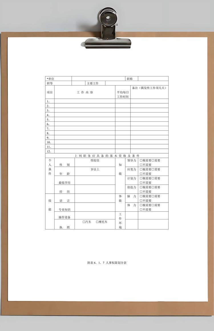 人事作业程序与管理Word模板