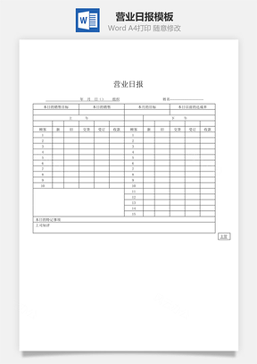 营业日报word文档