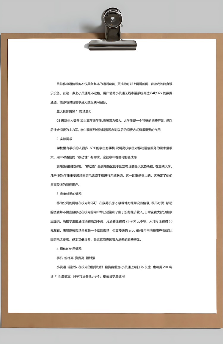 产品市场营销策划Word模板