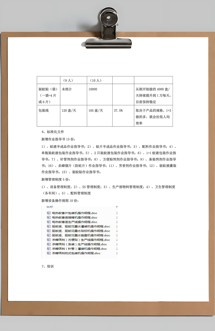 生产部年终工作总结计划Word模板