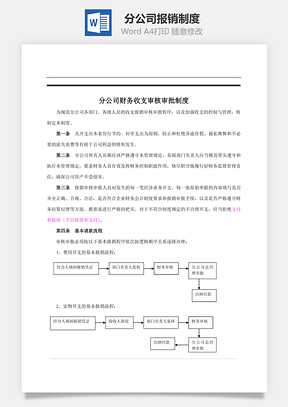 分公司报销制度Word文档