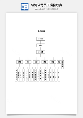 装饰公司员工岗位职责Word文档