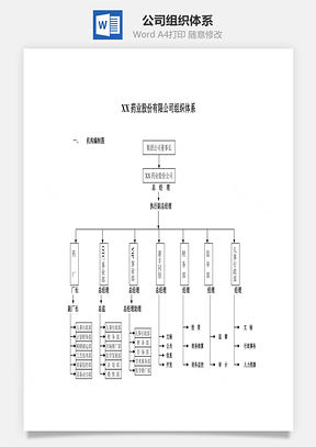 公司组织体系Word文档