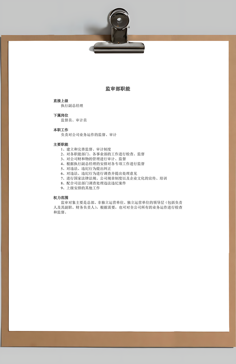 公司组织体系Word模板