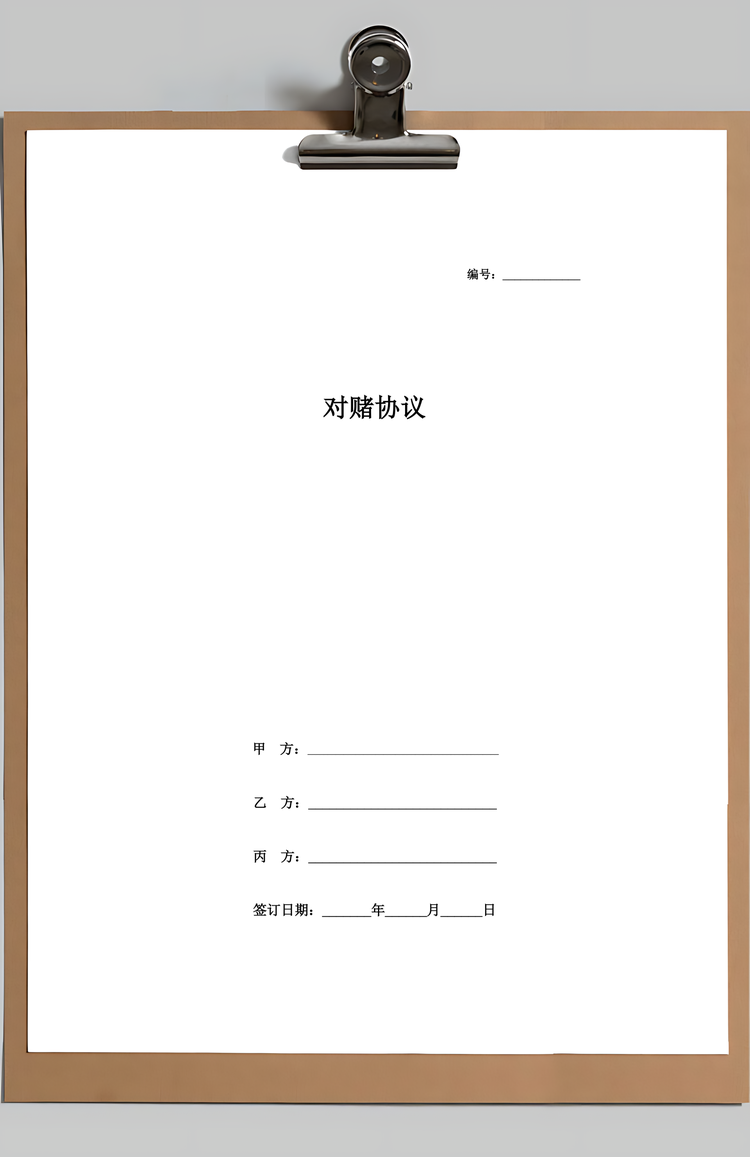 对赌合同协议书范本Word模板