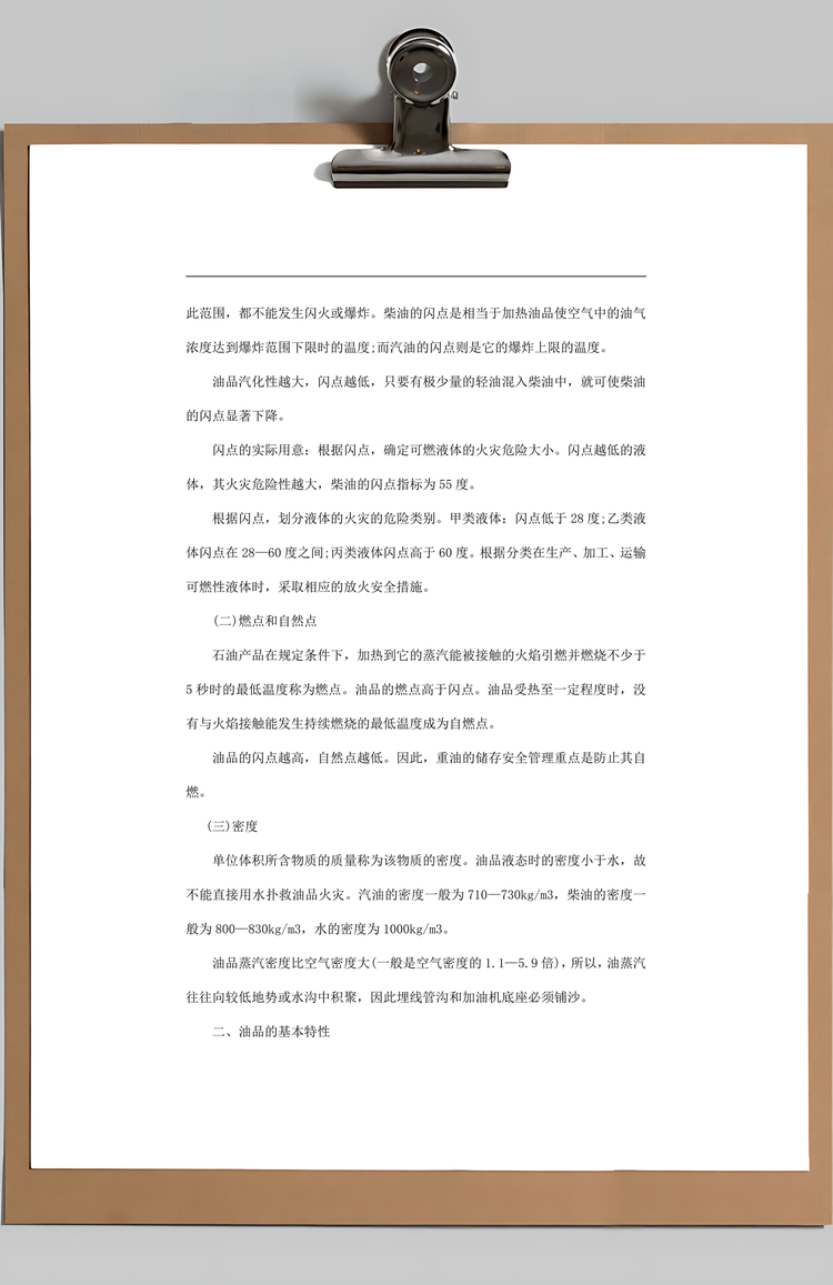 加油站员工安全手册及培训教材Word模板