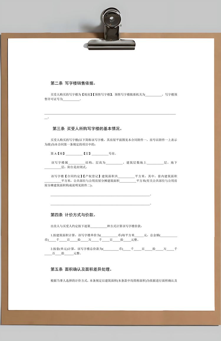 房屋买卖合同Word模板