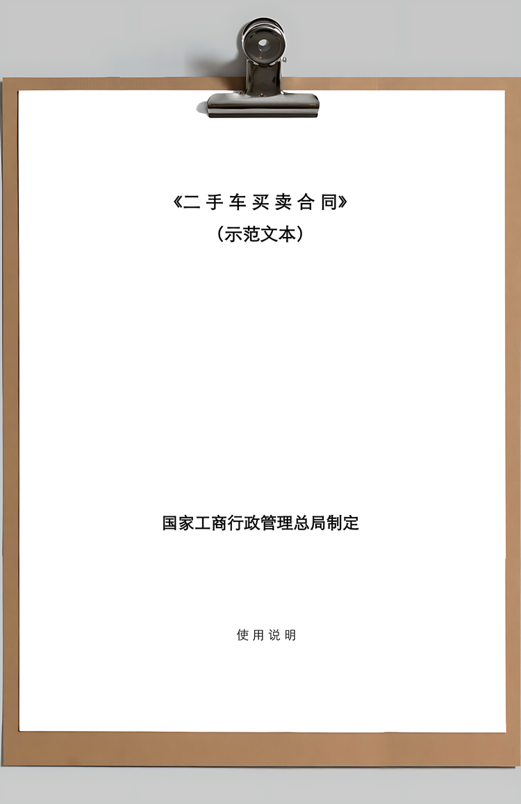 供货合同二手车买卖合同Word模板