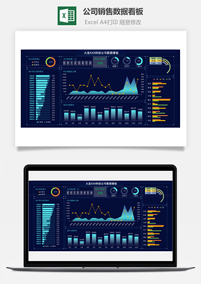 公司销售数据看板