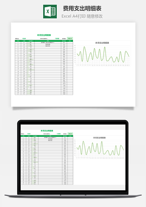费用支出明细表