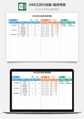 OKR工作计划表-绩效考核